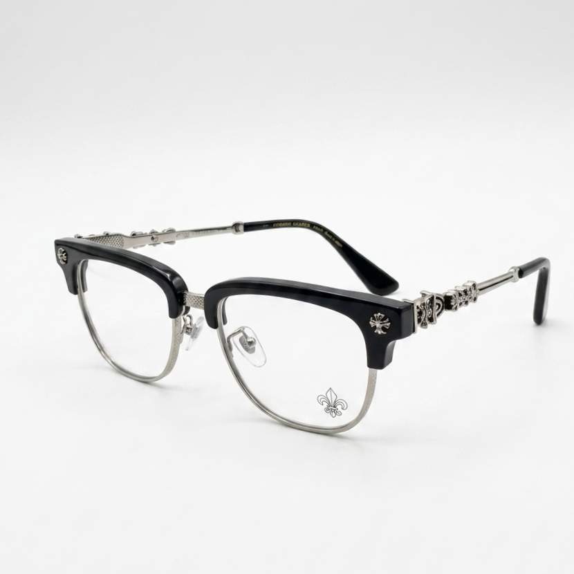 Chrome Hearts Crystal half rim