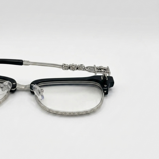 Chrome Hearts Crystal half rim